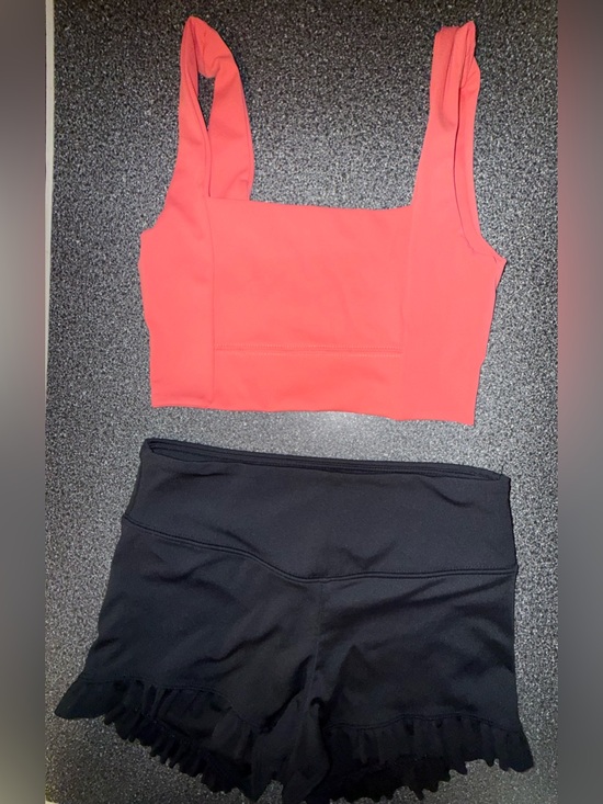 Tiger Friday Other - Tiger Friday 2 Piece Dance Crop Tank and Ruffle Shorts Set Size Adult Small